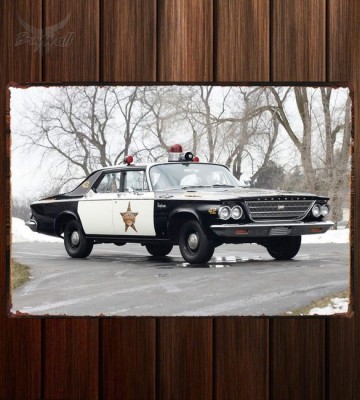 Металлическая табличка Chrysler Newport Police Cruiser